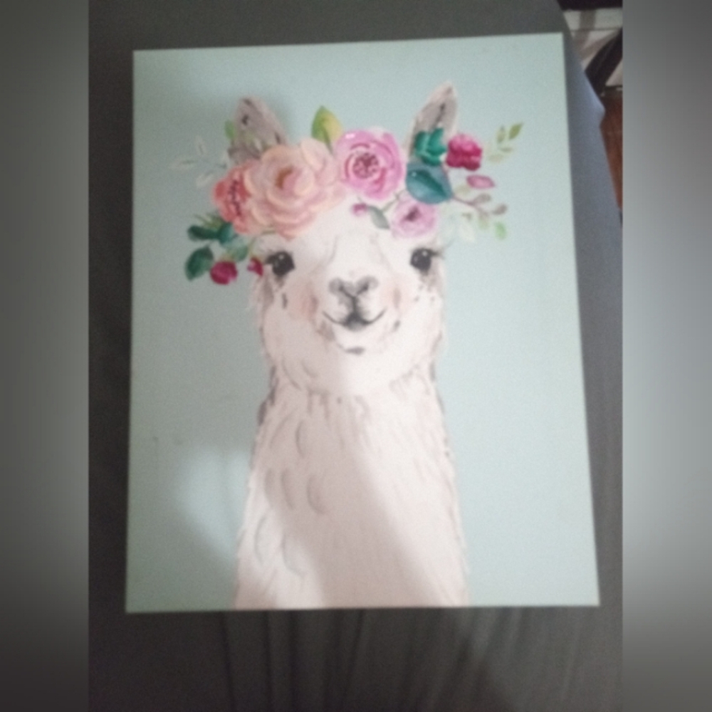 Llama painting (wall hanging)